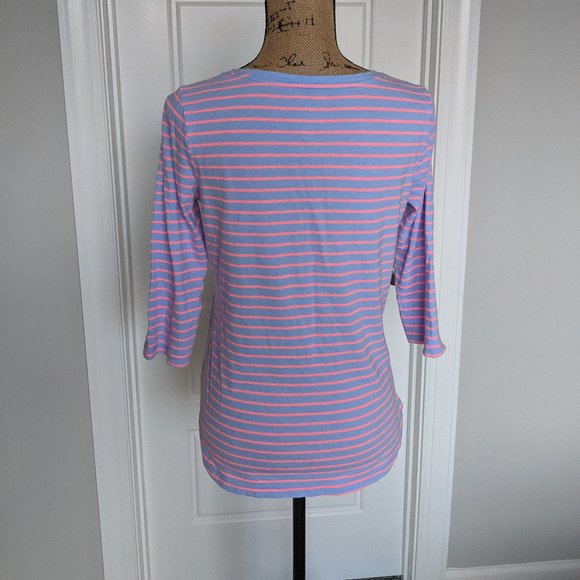 🛍️ BUNDLE ONLY | GAP purple/pink striped knit top Medium - Picture 4 of 12